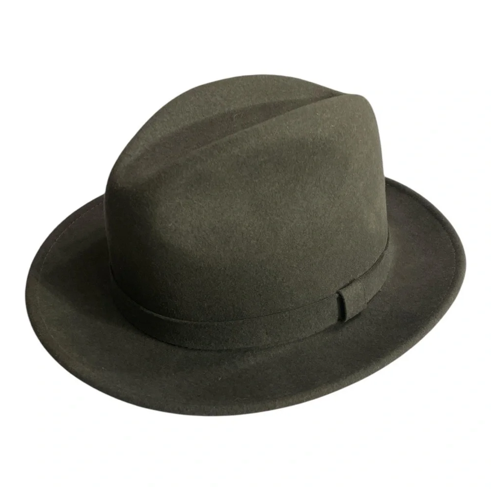 Litefelt Charlie Stingy Brim Fedora Sark Gray size XL 100% Wool